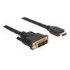 Kabelis Delock HDMI - DVI- D 1m juoda (85582)