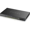 ZYXEL GS2220-28HP, ES REGIONAS, 24 PRIEVADŲ GBE L2 POE KOMUTATORIUS SU GBE UPLINK (1 METŲ NCC PRO PACK LICENCIJA) (5 METŲ GARANTIJA)