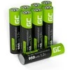 8x įkraunamos baterijos AAA R3 950 mAh Ni-MH žalios spalvos įkraunamos baterijos