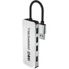 Green Cell Žalias Cell Adapteris Basic HUB Greencell USB-A 4in1 (4×USB 3.0) – greitas duomenų perdavimas iki 5 Gb/s, aliuminio korpusas