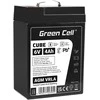Green Cell Žalias Cell Žalias Cell Cube AGM VRLA IP54 6V 4Ah Nereikalaujantis priežiūros kasos aparato signalizacijos sistemos žaislų akumuliatorius