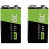 Žalias Cell Baterie Akumulatorki 2x 9V HF9 Ni-MH 250mAh