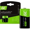 Žalias Cell Baterie Akumulatorki 4x C R14 HR14 Ni-MH 1.2V 4000mAh