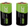 Žalias Cell Baterie Akumulatorki 4x C R14 HR14 Ni-MH 1.2V 4000mAh