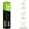 Žalias Cell Baterie Akumulatorki Paluszki 2x AA HR6 2600mAh