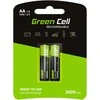 Žalias Cell Baterie Akumulatorki Paluszki 2x AA HR6 2600mAh