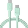 Green Cell Žalias Cell USB-C laidas 1.2 m 100 W Greencell PowerStream greito įkrovimo PD Mint Žalias