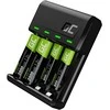 Žalias Cell GC VitalCharger įkroviklio ir baterijų rinkinys 2xAA 2000mAh 2xAAA 800mAh