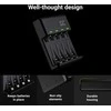 Žalias Cell GC VitalCharger įkroviklio ir 4x baterijų AAA HR03 800mAh baterijų rinkinys