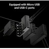 Žalias Cell GC VitalCharger įkroviklio ir 4x baterijų AAA HR03 800mAh baterijų rinkinys