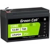 Akumuliatorius Green Cell Žalias Cell Žalias Cell CUBE LiFePO4 7Ah 12.8V 89.6Wh ličio geležies fosfato baterija UPS, stebėjimas