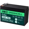 Green Cell Žalias Cell Žalias Cell CUBE LiFePO4 7Ah 12.8V 89.6Wh ličio geležies fosfato baterija UPS, stebėjimas