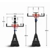 Mobilus krepšinio stovas Bilaro Houston Class 130x80cm, 6mm grūdintas stiklas