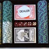 Pokerio rinkinys DLX 500 žetonų 14g su vertėmis