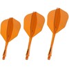 Smiginio strėlyčių integruota kotelio ir sparnelio sistema Winmau Fusion Integrated Flight Shaft 6 Oranžinis