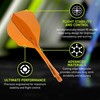 Smiginio strėlyčių integruota kotelio ir sparnelio sistema Winmau Fusion Integrated Flight Shaft 6 Oranžinis