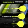 Smiginio strėlyčių integruota kotelio ir sparnelio sistema Winmau Fusion Integrated Flight Shaft 6 Intermediate Geltona