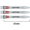 Smiginio strėlyčių koteliai Winmau Astro Aliuminio Shafts Raudona Medium