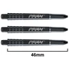 Smiginio strėlyčių koteliai Winmau Prism Force, juodi, vidutinio ilgio (Medium)