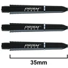 Smiginio strėlyčių koteliai Winmau Prism Force, juodi, trumpi (Short)