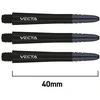Smiginio strėlyčių koteliai Winmau Vecta Shafts Medium Juodas