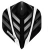 Smiginio strėlyčių sparneliai Winmau Mega Standard Juodas / Baltas / Pilkas