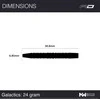 Smiginio strėlytės Winmau Galactics 90% Steel Tip 24 g
