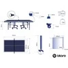 Stalo teniso stalas Bilaro Spinner 19, mėlynas 19mm MDF vidaus