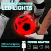 Šviečiantis futbolo kamuolys Bilaro Foton LED, 5 dydis