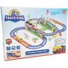 „Extralink Kids“ | Elektronė Track King | su baterijomis maitinamu lokomotyvu ir automobiliu