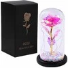 Extralink NAMAI AMŽINOS ROŽĖS STIKLINĖ LED ŽVAKĖ ROŽINĖ W-861