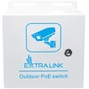 Šakotuvas Extralink atlasas | Išorinis PoE jungiklis | 8x RJ45 1000Mb/s PoE, 2x SFP, 120W, aktyvus aušinimas