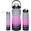 Extralink | 3 viename motyvacinis buteliukas | rinkinys, rožinės-juodos spalvos, 2000 ml + 900 ml + 300 ml