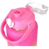 Extralink | Bidon motywacyjny 3w1 | komplektas, rožinis-oranžinė, 2000ml+900ml+300ml