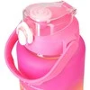 Extralink | Bidon motywacyjny 3w1 | komplektas, rožinis-oranžinė, 2000ml+900ml+300ml
