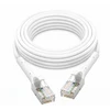 Extralink Cat.6 U/FTP 5m 1Gbps Baltas, LAN patch cord, Copper twisted pair network cable, angled connector