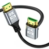 EXTRALINK HDMI kabelis 2.1 8K HDR 2M KAMPINIS GÓRNY SKRĘT