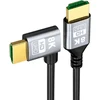 EXTRALINK HDMI kabelis 2.1 8K HDR 2M KAMPINIS LEWY SKRĘT
