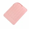 EXTRALINK HOME MATA SILIKONOWA PODKŁADKA POD LOKÓWKĘ PROSTOWNICĘ DO ŁAZIENKI 22X16 CM RÓŻOWA