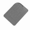 EXTRALINK HOME MATA SILIKONOWA PODKŁADKA POD LOKÓWKĘ PROSTOWNICĘ DO ŁAZIENKI 22X16 CM Pilka