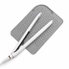EXTRALINK HOME MATA SILIKONOWA PODKŁADKA POD LOKÓWKĘ PROSTOWNICĘ DO ŁAZIENKI 22X16 CM Pilka
