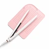 EXTRALINK HOME MATA SILIKONOWA PODKŁADKA POD LOKÓWKĘ PROSTOWNICĘ DO ŁAZIENKI 22X16 CM RÓŻOWA