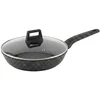 Extralink Home SF-1129-28CM | Keptuvė teflonowa granitowa | Juoda, 3.1L, 28 cm