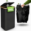 Extralink Home | Returnable bottle bin | Foldable bin with opening, 100L