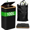 Extralink Home | Returnable bottle bin | Foldable bin with opening, 100L