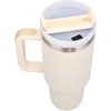 Extralink Juodas Forest | Termo puodelis ze słomką | termos su laikikliu 1200ml smėlio spalva