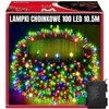 Extralink | Kalėdų eglutės lemputės | Kalėdos, 10,5 m, 100 LED, šiltos, įvairiaspalvės, maitinamos baterijomis