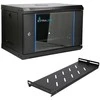 Extralink Lite 6U 530X400 Wall-Mounted Rackmount Cabinet Juodas