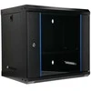 Extralink Lite 9U 530X400 Wall-Mounted Rackmount Cabinet Juodas
