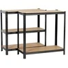 Extralink Lentyna metalinis sandėlis 180x90x40 juoda